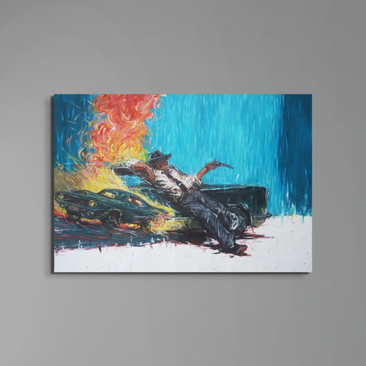 One of Those Days | 1 of 1 Hand Embellished Canvas Print