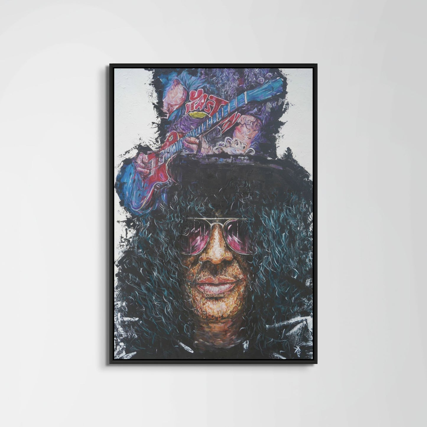 Slash | 1 of 1 Hand Embellished Canvas Print